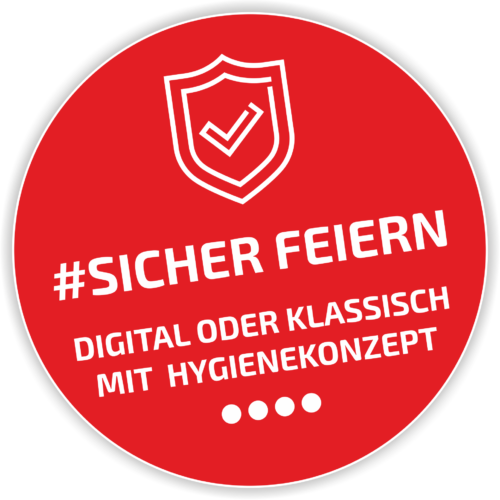 Logo #sicher feiern